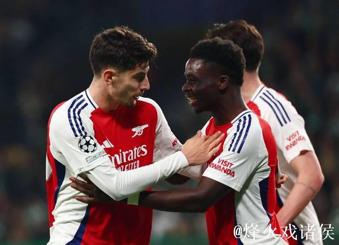 欧冠：阿森纳3-0布鲁日，豪取六连胜，马杜精彩表现